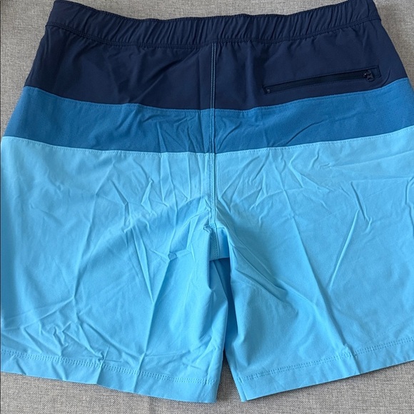 Speedo Men's Navy and Light Blue Swim Trunks - Picture 3 of 7